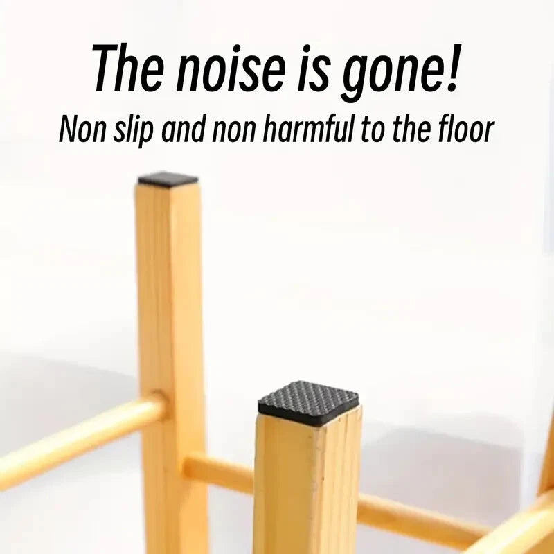 Self-Adhesive Non-Slip Furniture Pads – Rubber Floor Protectors for Chair & Table Legs